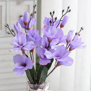 GobekUsa Artificial Orchid Magnolia Bouquet for Wedding Home Decor and Easter, Living Room Fake Flower