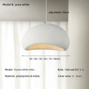 GobekUsa Creamy Style Wabi Sabi Chandelier Stairs Nordic Led Pendant Lights