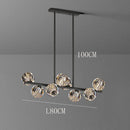 GobekUsa Crystal Chandelier Pendant Light for Living & Dining Room Luxury Decor