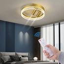 GobekUsa Gold LED Ceiling Lights Remote Control Dimmable Living Room Kitchen Lighting