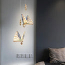 GobekUsa Crystal Butterfly Pendant Lamp for Bedroom and Kitchen Lighting