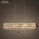 GobekUsa Gold K9 Crystal LED Ring Chandelier Pendant Light for Home Decor