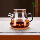 GobekUsa Glass Teapot Set Clear Teacup Kung Fu Tea Maker Milk Rose Set