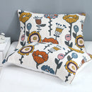 GobekUsa Lace Trim Pillow Towel - Double Sided Yarn-Dyed Jacquard - 52*75 CM - Five-Layer Cotton Gauze