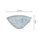 GobekUsa Embossed Rose Ceramic Flower Vase Handmade Porcelain Craft Home Decor
