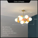 GobekUsa Glass Hanging Ceiling Lamp for Kids Room, Living Room, Bedroom - Modern Chandelier & Home Decor