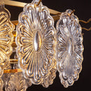 GobekUsa Elegant Glass Chandelier with LED Lights for Home Décor
