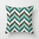 GobekUsa Leaf Feather Cushion Covers Geometric Heart Print Pillowcase Home Decor