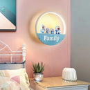 GobekUsa LED Round Wall Lamp for Children Room, Nordic Modern Indoor Lighting