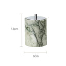 GobekUsa Emerald Marble Bathroom Set Luxury Accessories Vanity Tray & Reed Diffuser