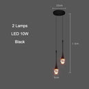GobekUsa Bubble Crystal Chandelier Hanging Lamp: Modern LED Pendant Lights for Home Decor