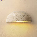 GobekUsa LED Travertine Wall Light - Natural Yellow Ambiance for Aisle, Study, Porch