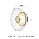 GobekUsa Circular Glass Lampshade Floor Lamp for Living Room Office LED Lights
