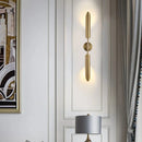 GobekUsa Gold LED Wall Lamp Indoor Copper Sconce for Living Room Bedroom