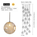GobekUsa Crystal Ceiling Chandelier for Modern Loft Living Room, Home, Hotel, Kitchen, Bedroom Lighting
