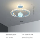 GobekUsa LED Chandelier for Boy's Room with Remote Control and Modern Design