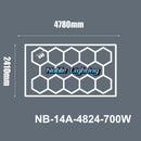 GobekUsa 6500K LED Hexagrid System for Workshop, Gym, Studio - 2 Year Warranty