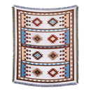 GobekUsa Beach Blanket Sofa Cover - American Country Plaid Blanket - Cotton Tassel Throw Tapestry