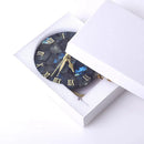 GobekUsa Agate Stone Gold Digital Clock for Home Decoration
