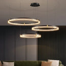 GobekUsa Acrylic Circle Chandelier Pendant Lights - Modern Indoor Lighting Decor for Living Room