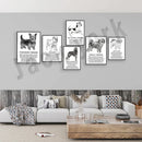 GobekUsa Cozy Canine Collection: Dog Poetry Poster featuring Lhasa, Sheepdog, Terrier, Bulldog, Tibetan, Yorkie
