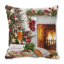 GobekUsa Christmas Short Plush Pillowcase 45x45cm Home Decor