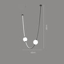 GobekUsa Colorized LED Dimmable Ceiling Chandelier - 2025 Trend Hanging Lamps
