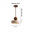 Japanese Wabi-Sabi Travertine Stone Pendant Light