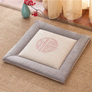 GobekUsa Linen Seat Cushion: Comfortable Non-slip Chair Pad with Strap