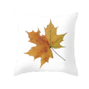 GobekUsa Autumn Maple Leaves Pillow Cases Short Plush Cushion Cover Sofa Pillowslip