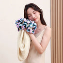 GobekUsa Elegant Daisy Bouquet Soft Blanket for Office Sofa, Multi-Functional Nap Shawl & Cushion
