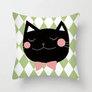 GobekUsa Hello Cat Pillow Cover - Modern Design for Home Decor - Cute & Cozy