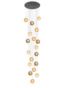 GobekUsa Crystal Glass Spiral Ceiling Chandelier for Modern Living Room & Kitchen Decor