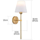 GobekUsa Industrial Retro Fabric Wall Lamp for Bedroom, Bathroom, Living Room Lighting