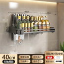 GobekUsa Kitchen Organizer Rack - Multi-Functional Wall-Mounted Spice & Utensil Storage