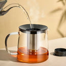 GobekUsa Glass Flower Teapot - High Borosilicate Glass Tea/Coffee Set
