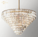 GobekUsa Crystal Chandelier | Modern Round Dining Room Pendant Light