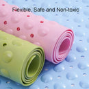 GobekUsa Large Non-Toxic Non-Slip Bath Mat with Suction Cups for Safety and Comfort