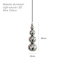 Nordic Modern Bedroom Bedside Multi Ball Pendant Lamp Creative Living Room Restaurant Bar Kitchen Gourd Hanging Lights  Lighting