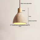 GobekUsa LED Yellow Travertine Hanging Lamp for Home Decor and Lighting Fixtures