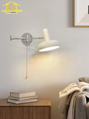GobekUsa Cream Wind Wall Lamp LED E27 Swing Arm Telescopic Staircase Bedside Reading