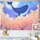 GobekUsa Dream Whale Tapestry Wall Hanging for Kids Room and Home Decor