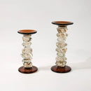 GobekUsa Glass Splicing Candelabrum for Wedding Table Home Decoration