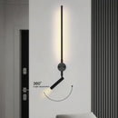 GobekUsa Black LED Wall Lamp for Bedroom Living Room Stairs Dining Hallways