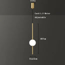GobekUsa Gold Pendant Light, Modern 1-Light Ceiling Fixture for Bedroom and Living Room