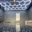 GobekUsa Aluminum Housing Hexagon LED Light Bar Detailing Light 5X12M Honeycomb Ceiling Lamp
