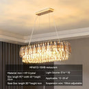 GobekUsa Gold Crystal Chandelier: Luxury Lighting for Dining Living Bedroom Kitchen Island