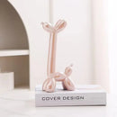 GobekUsa Abstract Ceramic Balloon Dog Sculpture for Home Office Décor