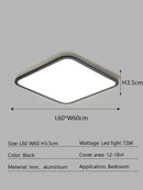 GobekUsa LED Ceiling Lamp: Modern Minimalist Rectangular Design for Living room, Bedroom, Indoor Lighting