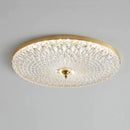 GobekUsa Glass Round Ceiling Lamp: Simple Luxury for Bedrooms